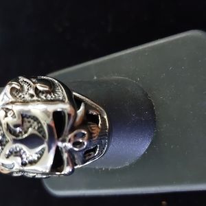 Stainless Steal.  316L Skull Ring Sz9. 25mm